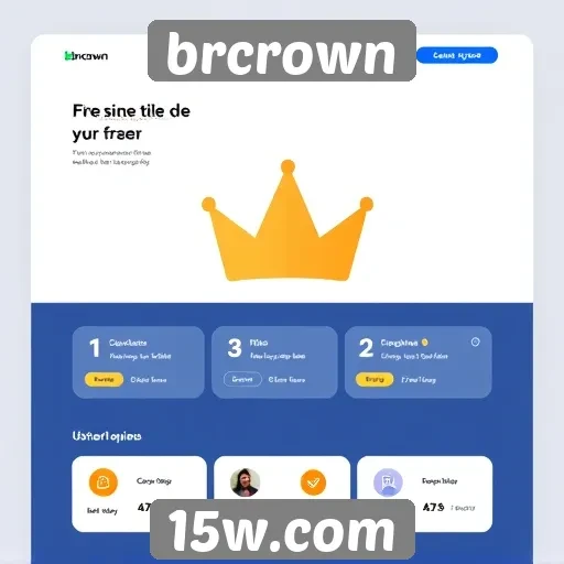 Interface do usuário do brcrown é intuitiva e acessível